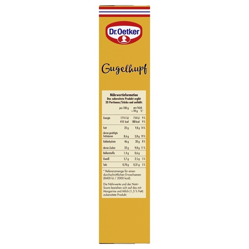 DR. OETKER KUCHENMISCHUNG GUGELHUPF 525G PACKUNG