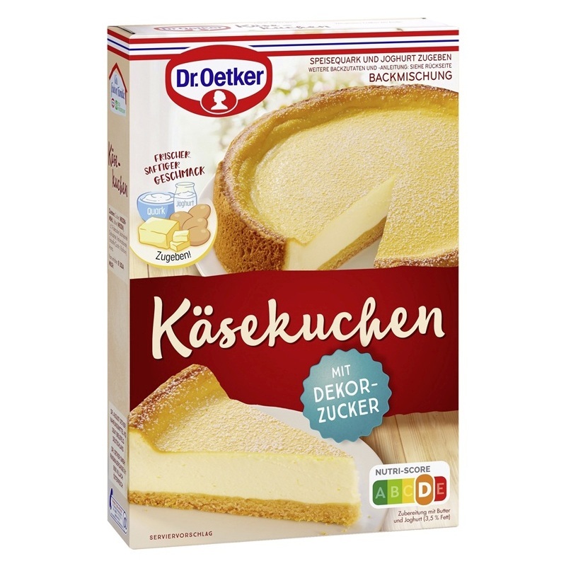DR. OETKER KUCHENMISCHUNG KAESEKUCHEN 580G PACKUNG