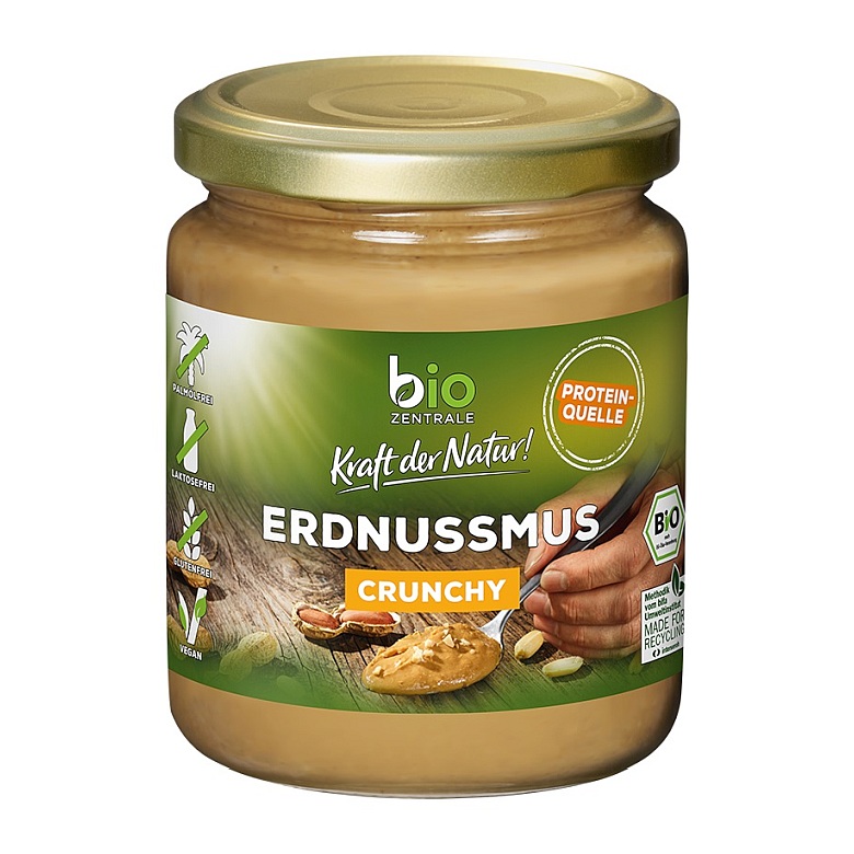 BIO ZENTRALE ERDNUSSMUS CRUNCHY 250G