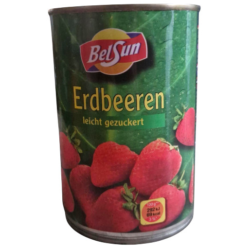 BELSUN ERDBEEREN LEICHT GEZUCKERT 425ML