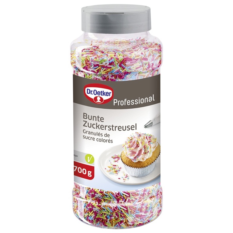 DR. OETKER PROFESSIONAL BUNTE ZUCKERSTREUSEL 700G