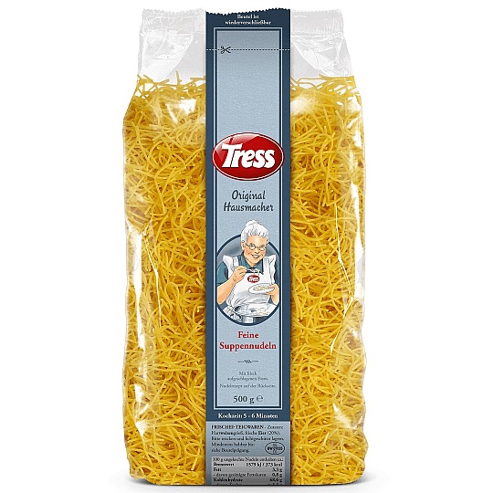 TRESS ORIGINAL HAUSMACHER SUPPENNUDELN FEIN 500G