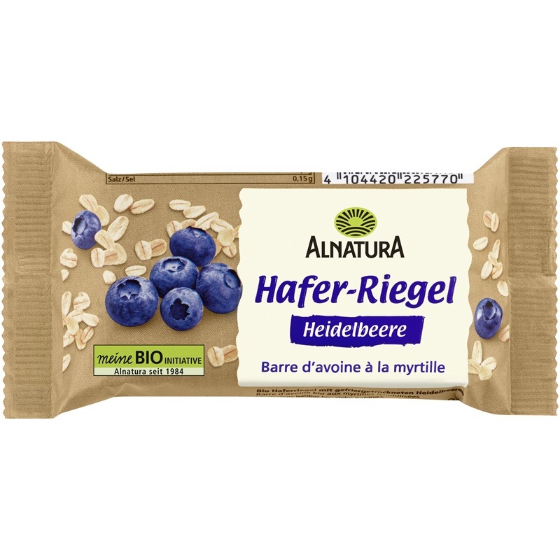 ALNATURA BIO HAFER RIEGEL HEIDELBEERE 60G